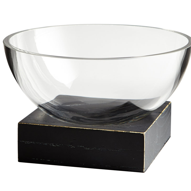 Cyan Design Glass Contemporary Decorative Bowl in Clear Wayfair